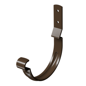 Карнизный крюк для желоба короткий (гнутый) Docke Stal Premium, каштан